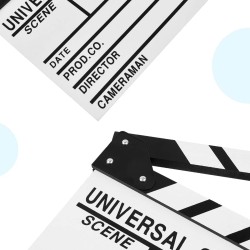 White Acrylic Slate ClapperBoard